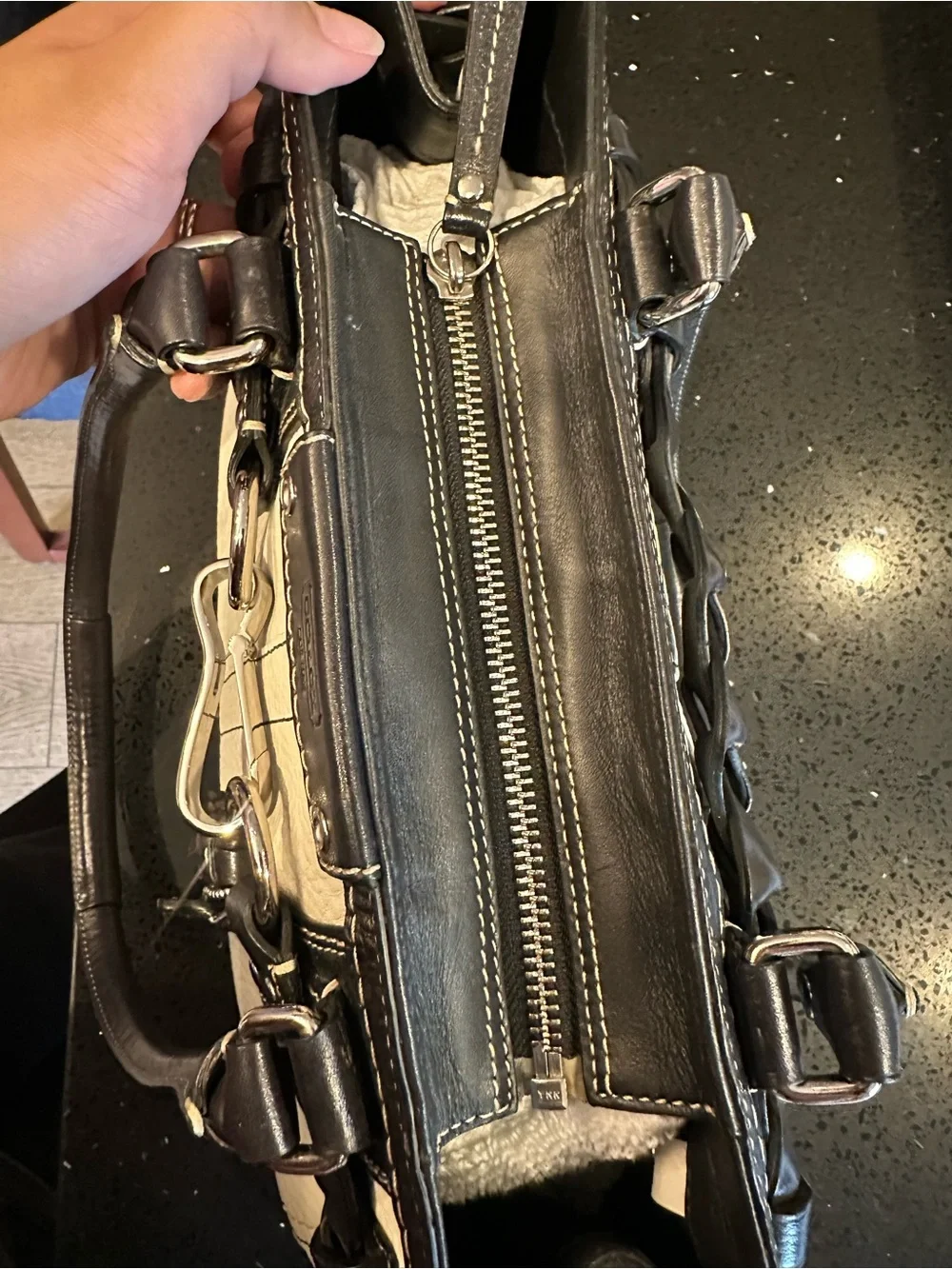 Coach leather satchel